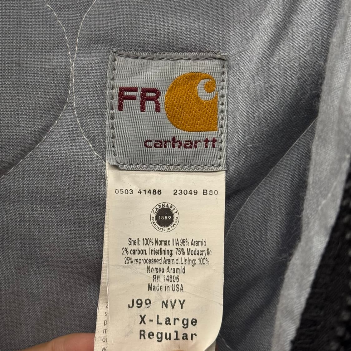 00s 칼하트 FR 오리지널 USRC 로고 워크 덕 엑티브 자켓 N224 상품이미지5