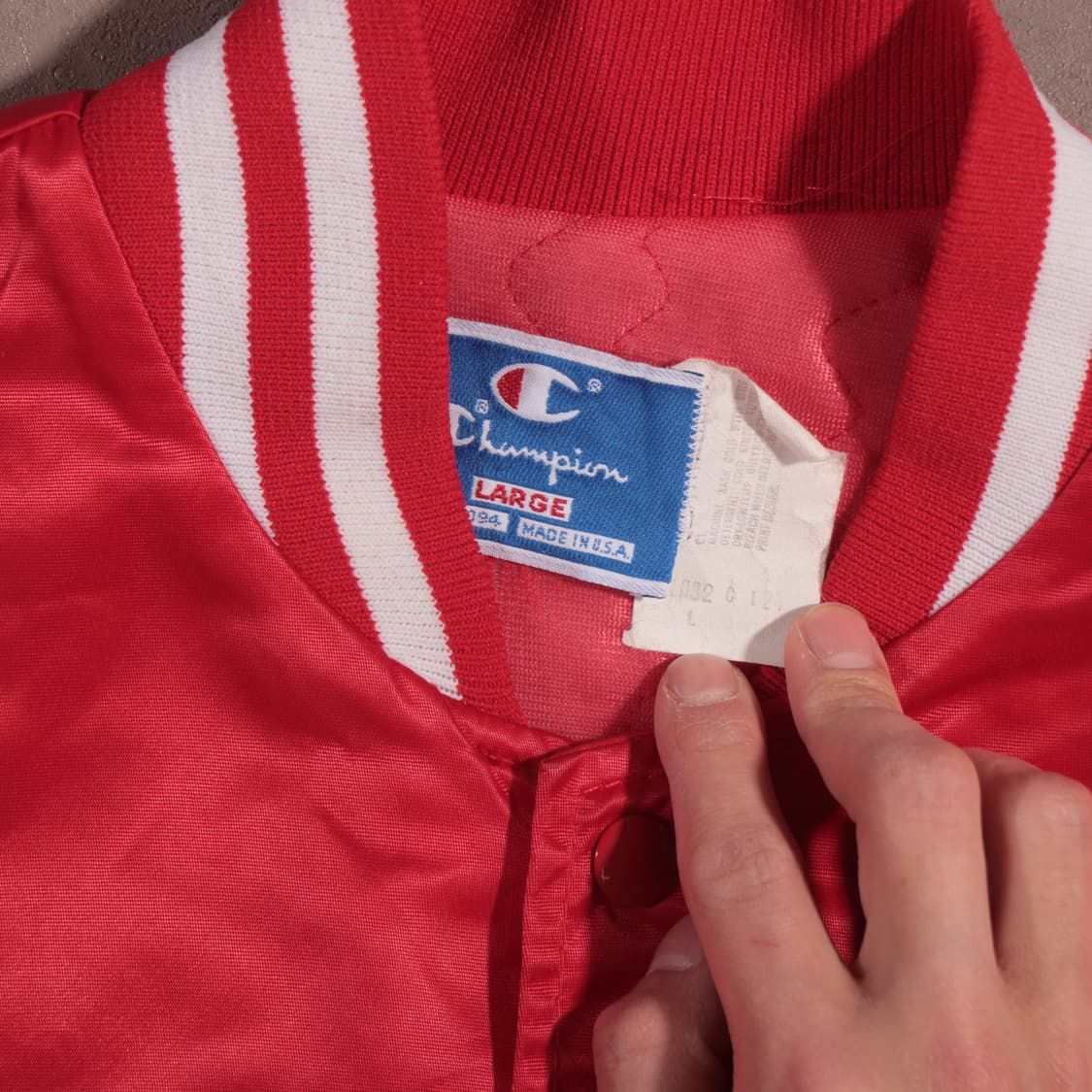 90s made in usa 챔피온 스타디움 자켓 상품이미지3