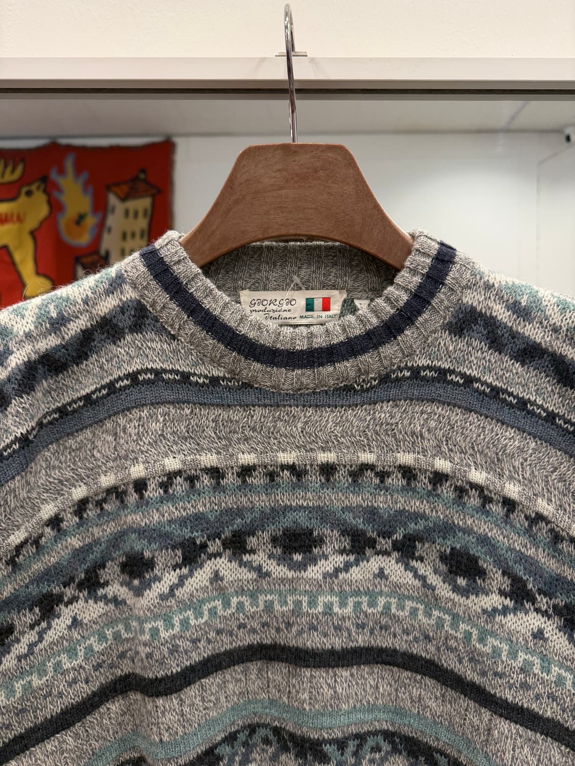00s Giorgio 빈티지 알파카 울 니트 (made in Italy) 상품이미지3