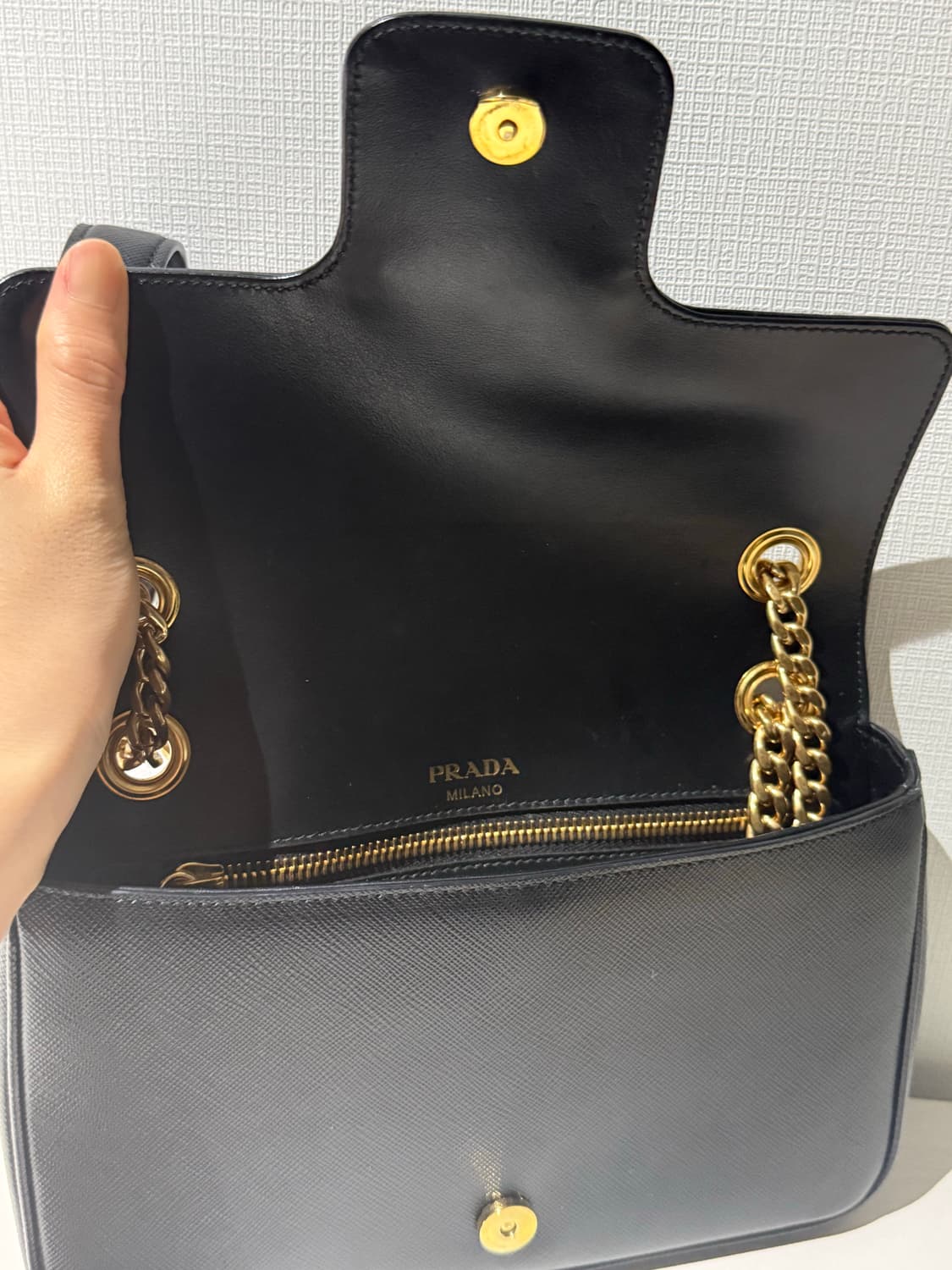 프라다 사피아노 체인 숄더백 상품이미지5