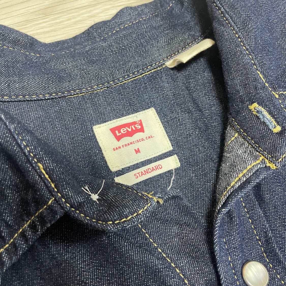 리바이스 웨스턴 데님 셔츠 상품이미지2