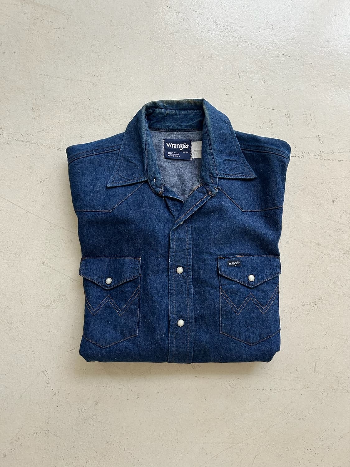 90s vtg WRangler Denim Western shirt. 상품이미지10