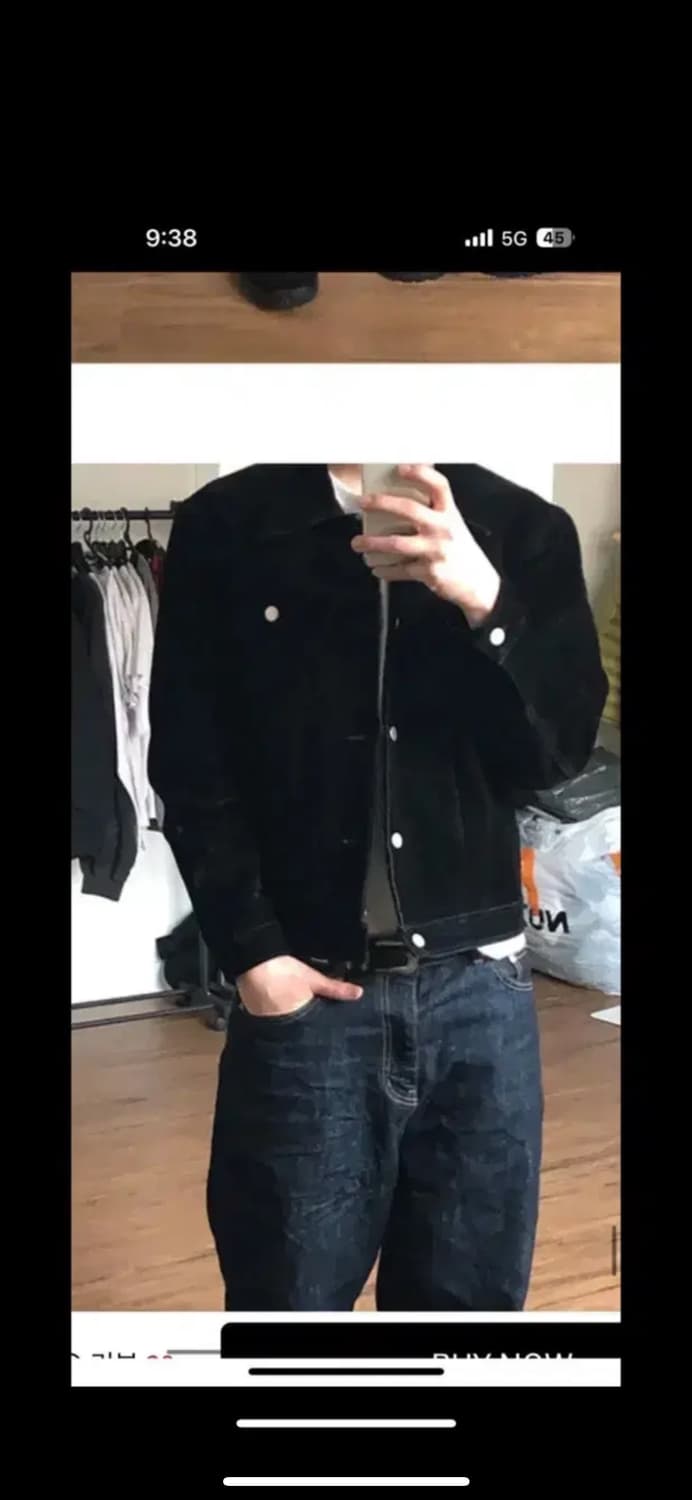 택포 정가9 유먼트 구디션 벨벳 자켓 블랙 L (100) 상품이미지5