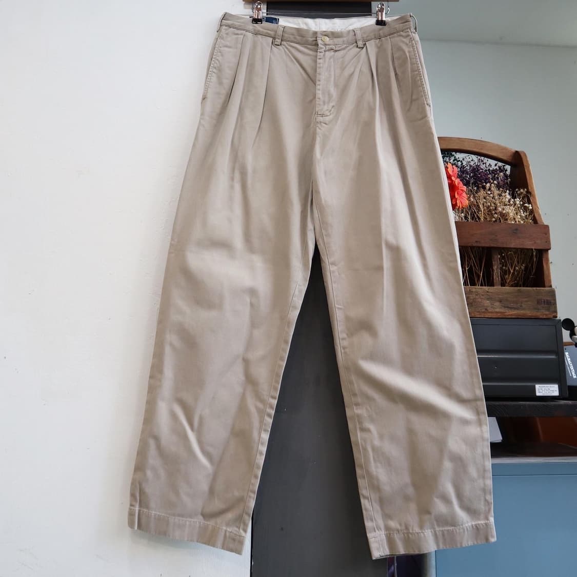 폴로 베이지 치노팬츠  허벅지 53 밑단 74 허리48 상품이미지1