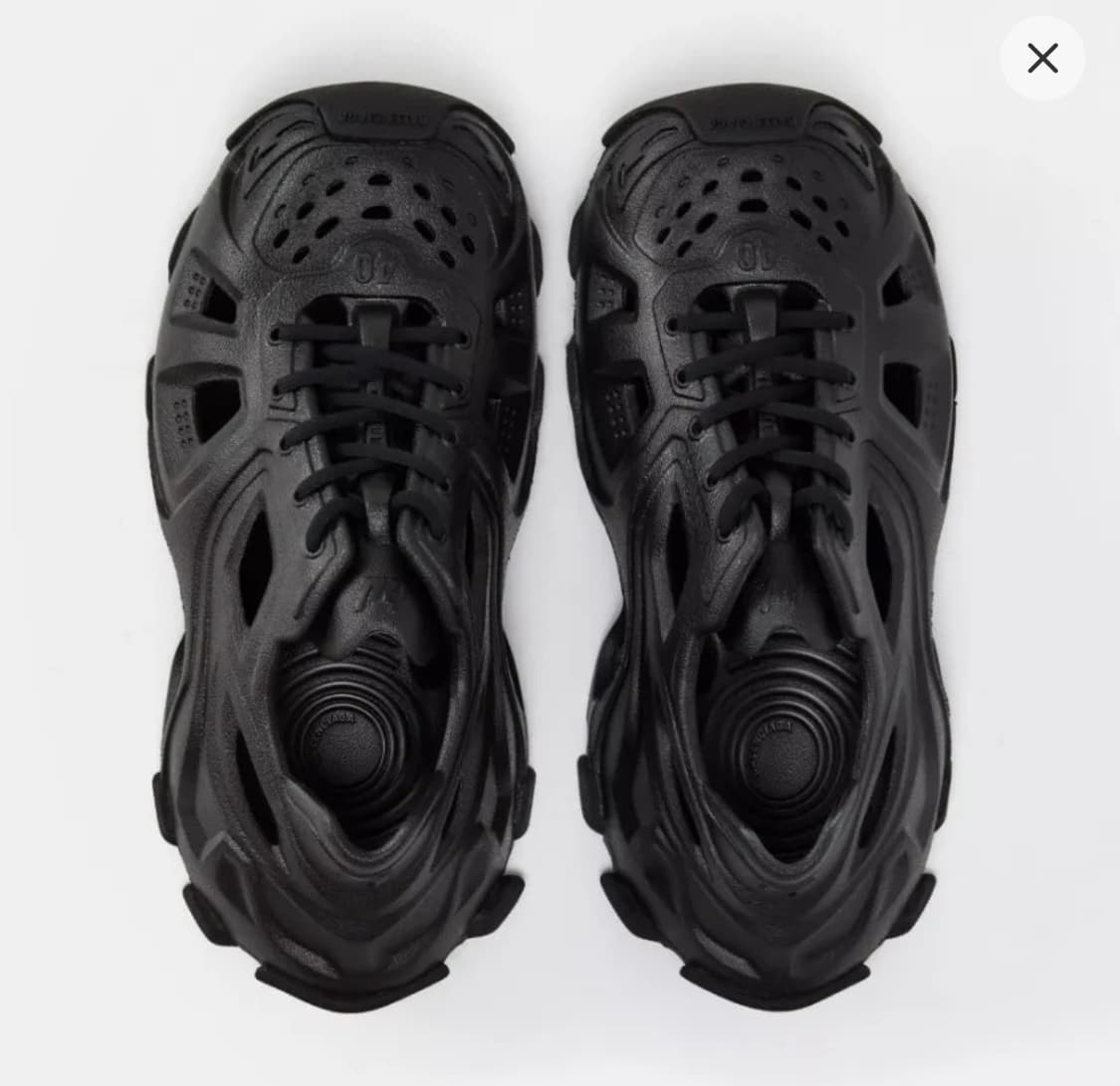 발렌시아가 HD 레이스업 스니커즈 블랙(41) 상품이미지2