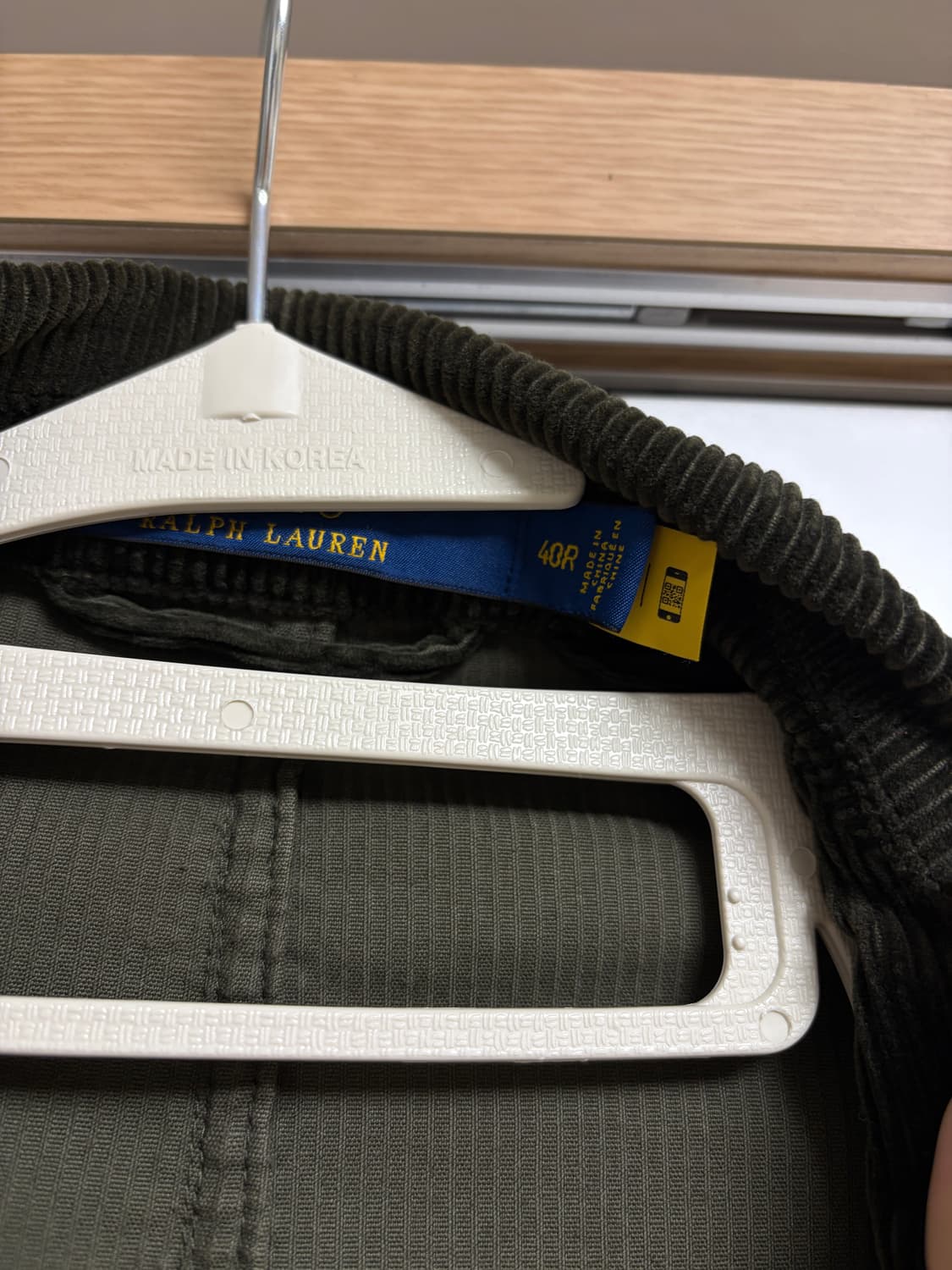 폴로 랄프로렌 코듀로이 스포츠 자켓 40R 카키 (백화점제품) 상품이미지3