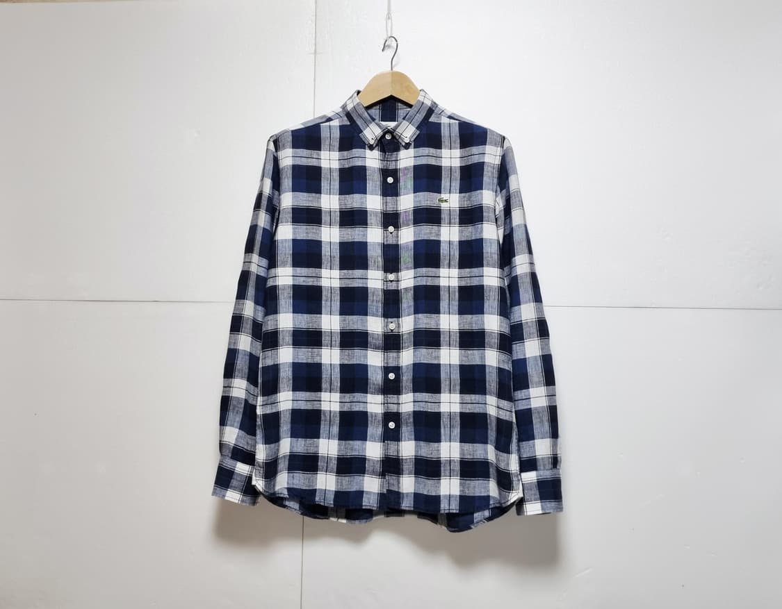 남성 라코스테 린넨 마 멀티 체크 긴팔 남방 셔츠 상품이미지2