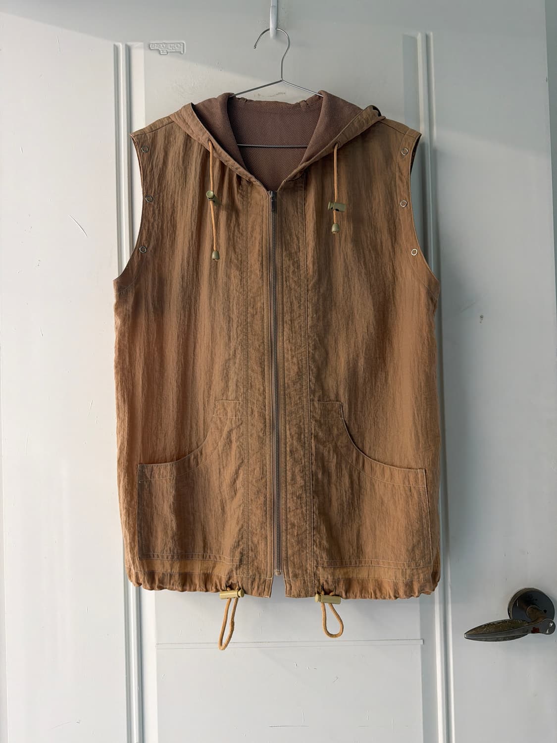 일본빈티지 레이어드 후드 베스트 상품이미지5