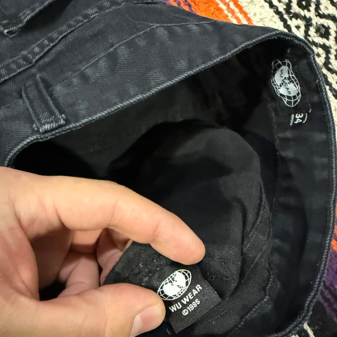 Wu wear 블랙진 34“ 상품이미지8