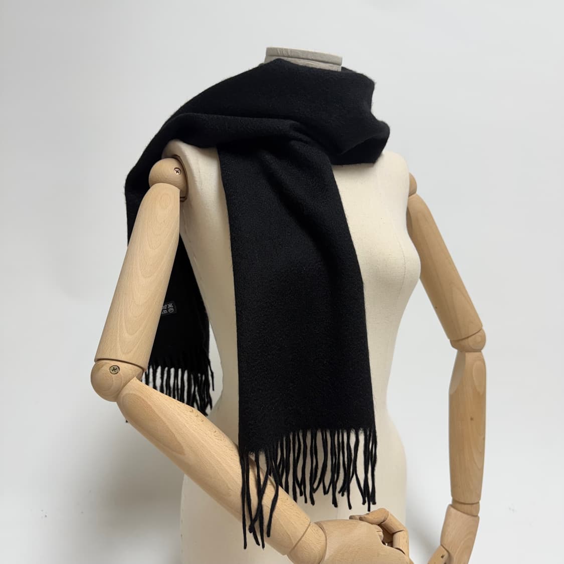 [캐시미어 100%] 블랙 머플러 목도리 상품이미지1
