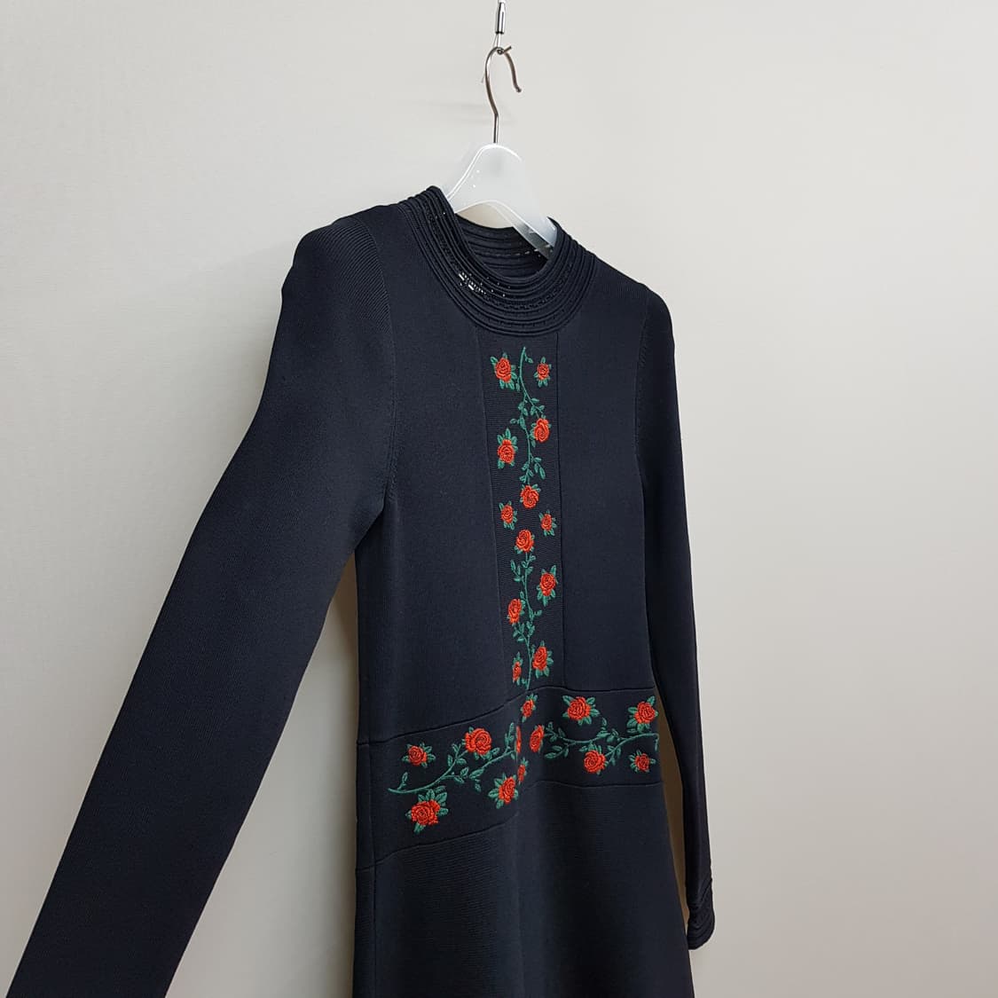 산드로 SANDRO 로즈 자수 롱원피스 1사이즈 상품이미지4