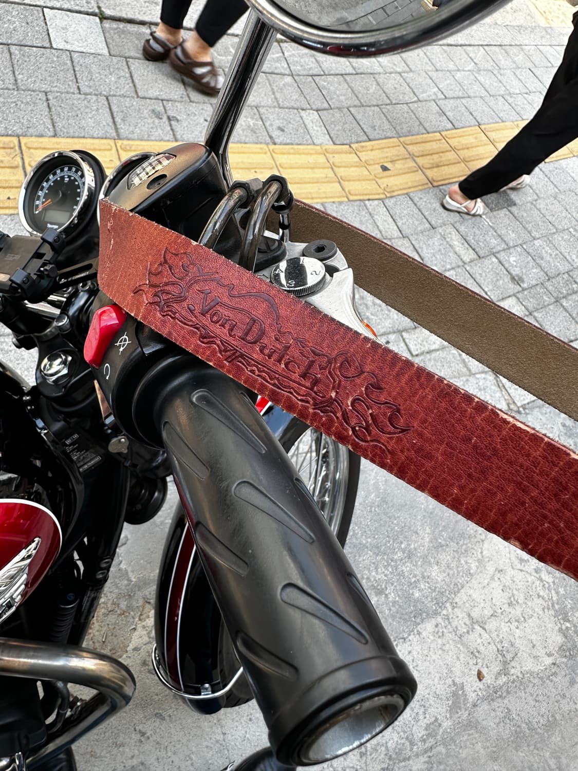 Von Dutch 빈티지 레더 벨트 상품이미지6