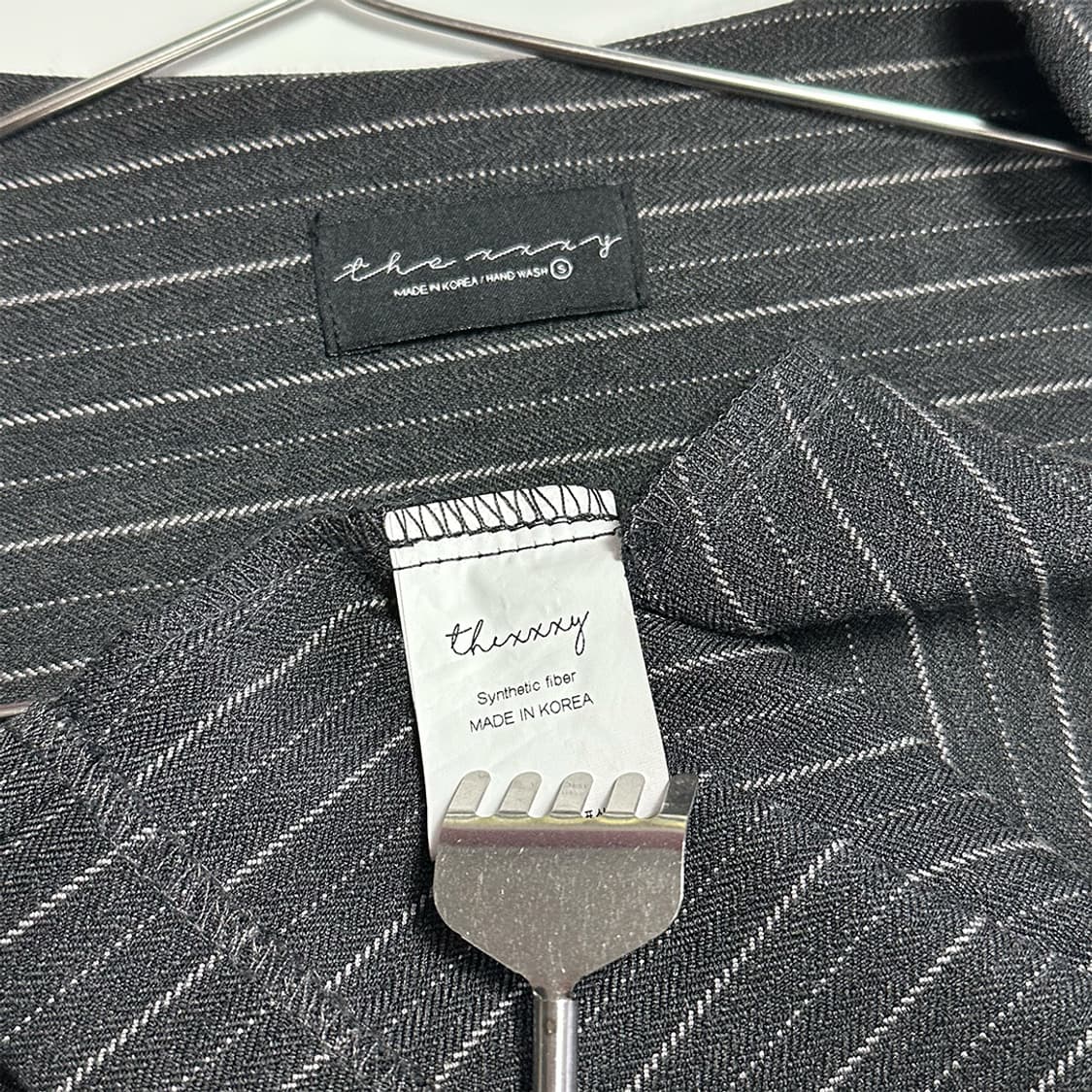 스트라이프 노카라 자켓 상품이미지3