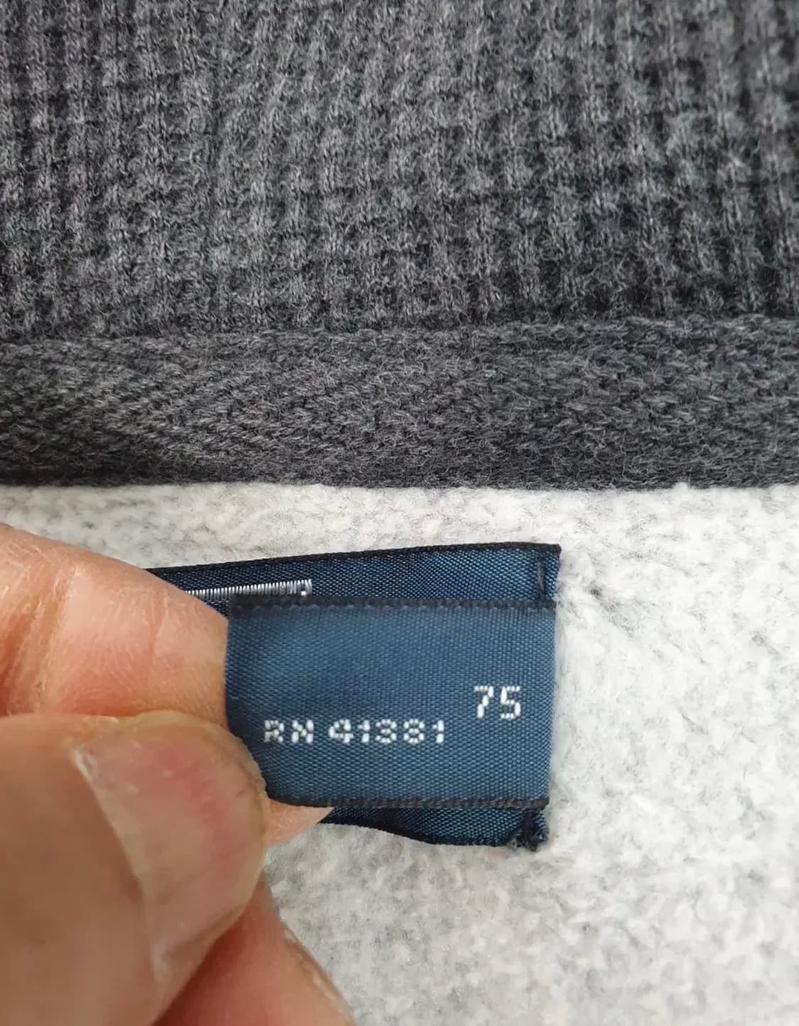 폴로 후드집업 기모 차콜 그레이 m 상품이미지6