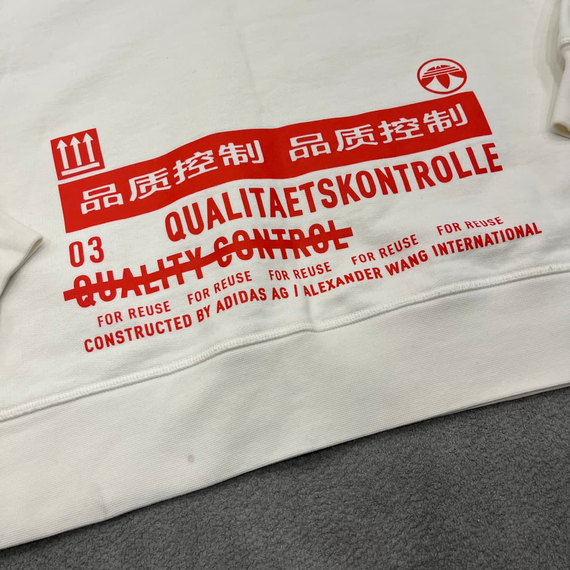 S 알렉산더왕 아디다스 맨투맨 상품이미지5