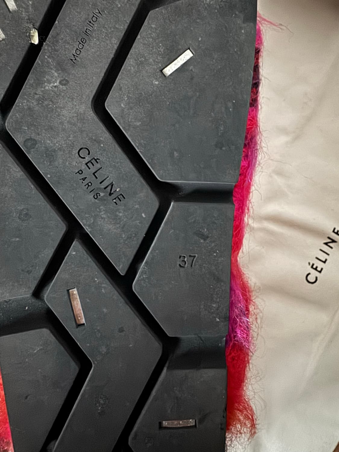 Celine boxy mohair flat sandals 상품이미지4