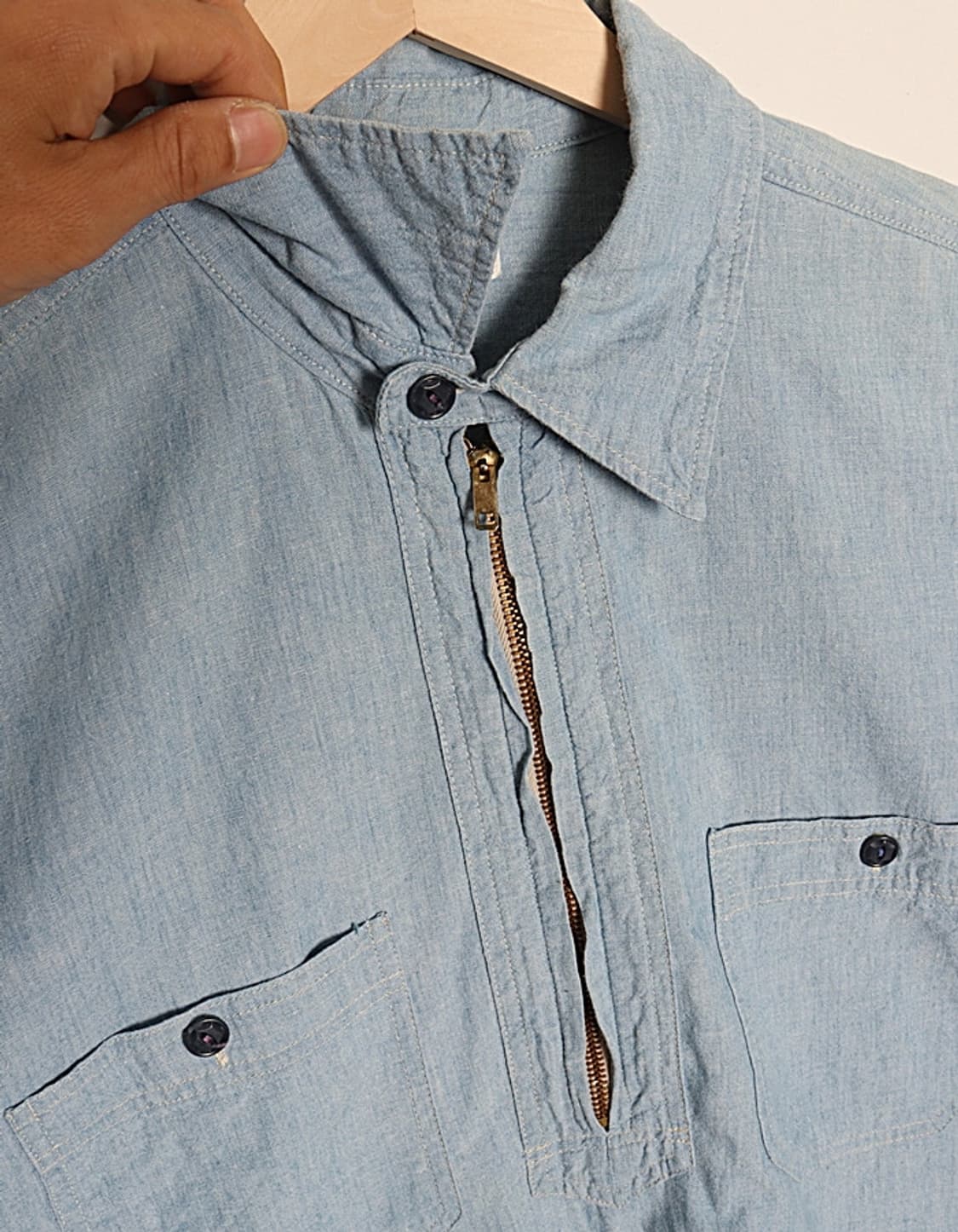 90's ONE-O-ONE byEDWIN Chambray Pullover 상품이미지3