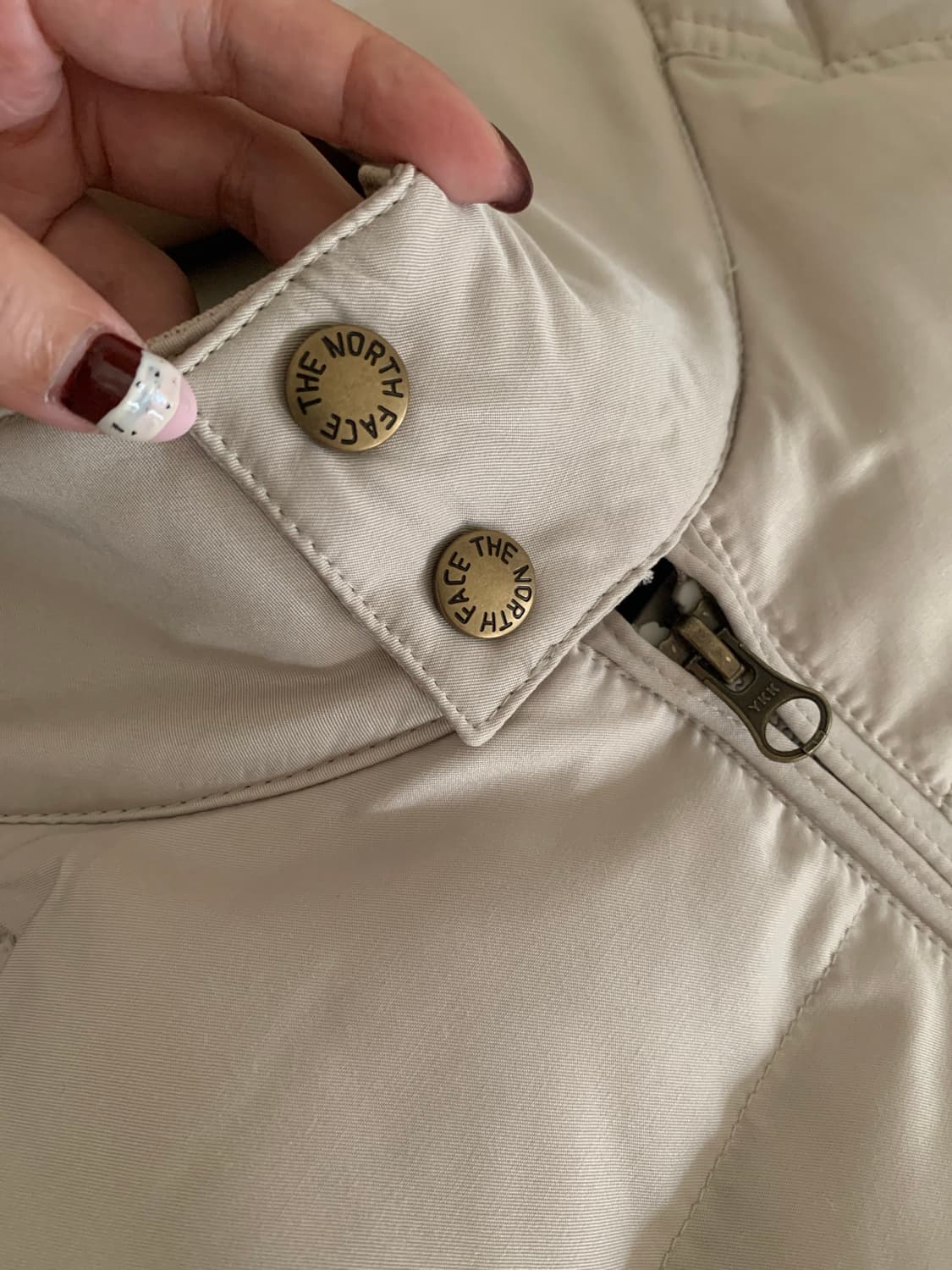 노스페이스 퍼플 로고 패딩 xl 상품이미지7