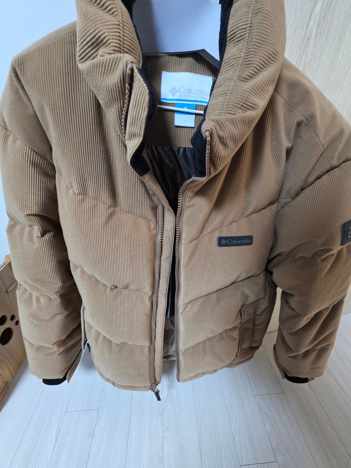 콜롬비아 코듀로이 패딩 L 상품이미지1