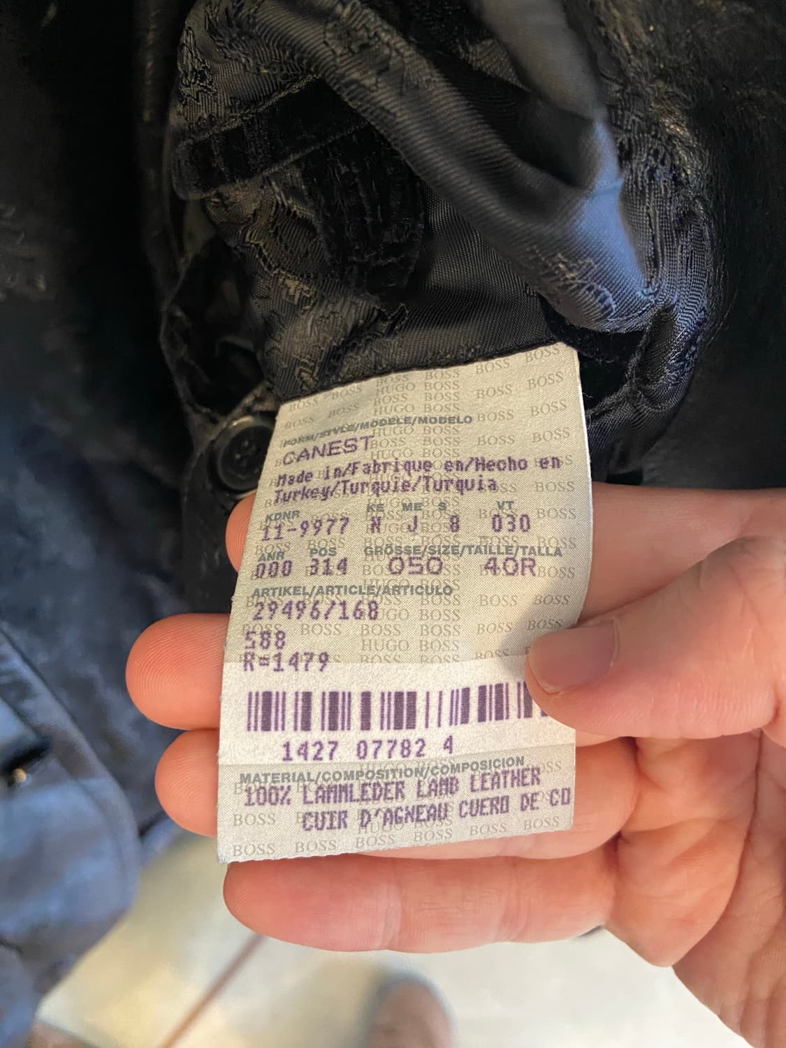 명품 hugo boss 휴고보스 양가죽 블레이저 상품이미지6