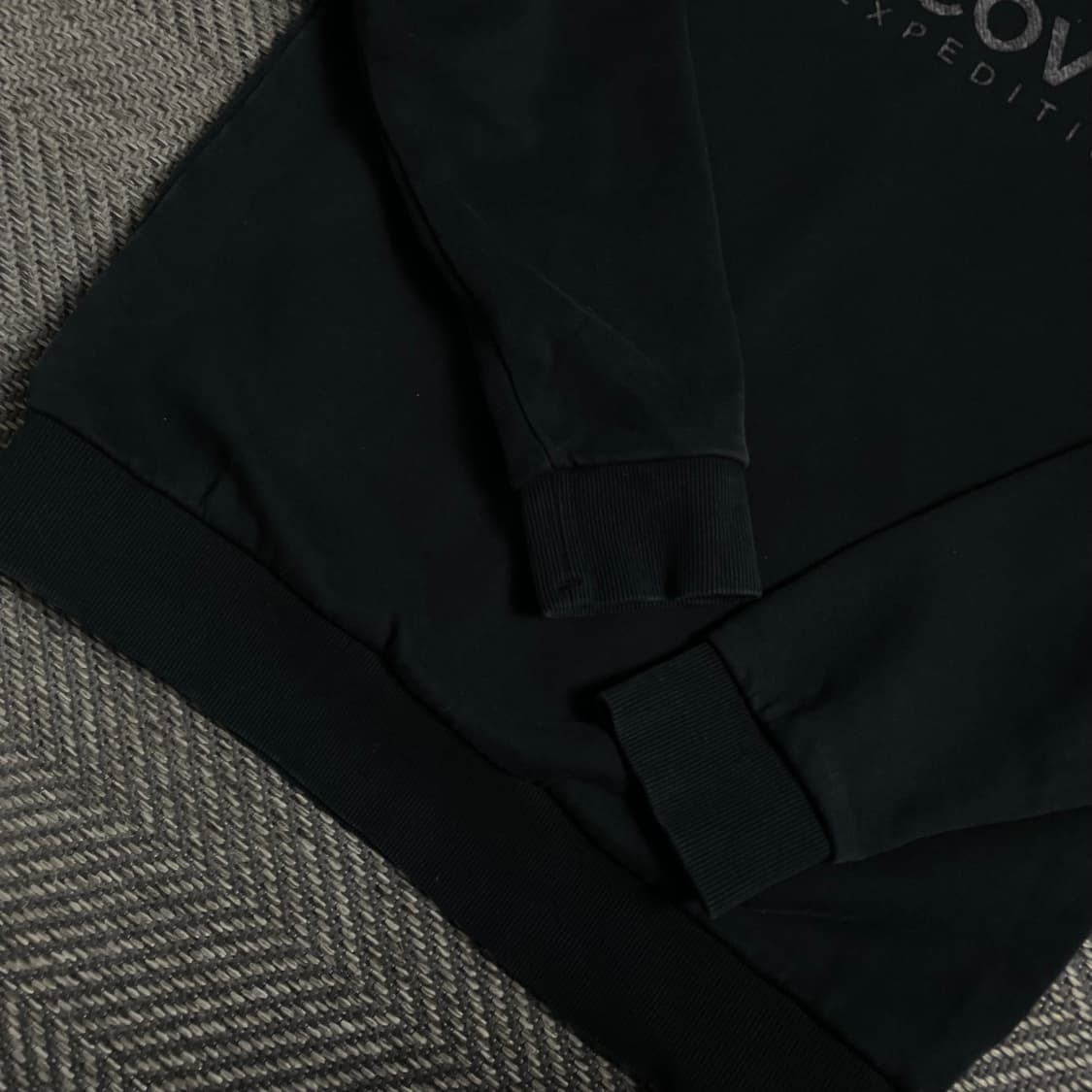 디스커버리 그래픽 박시핏 후드 티셔츠 블랙y 4843 상품이미지5