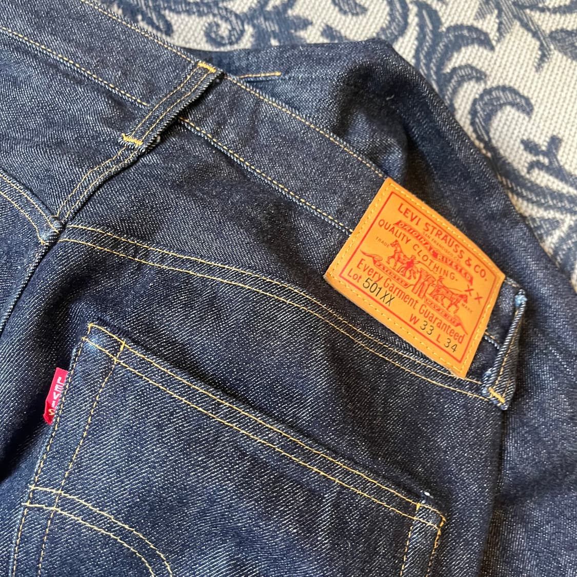 33X34 리바이스 501XX 셀비지 데님 팬츠/W2341 상품이미지3