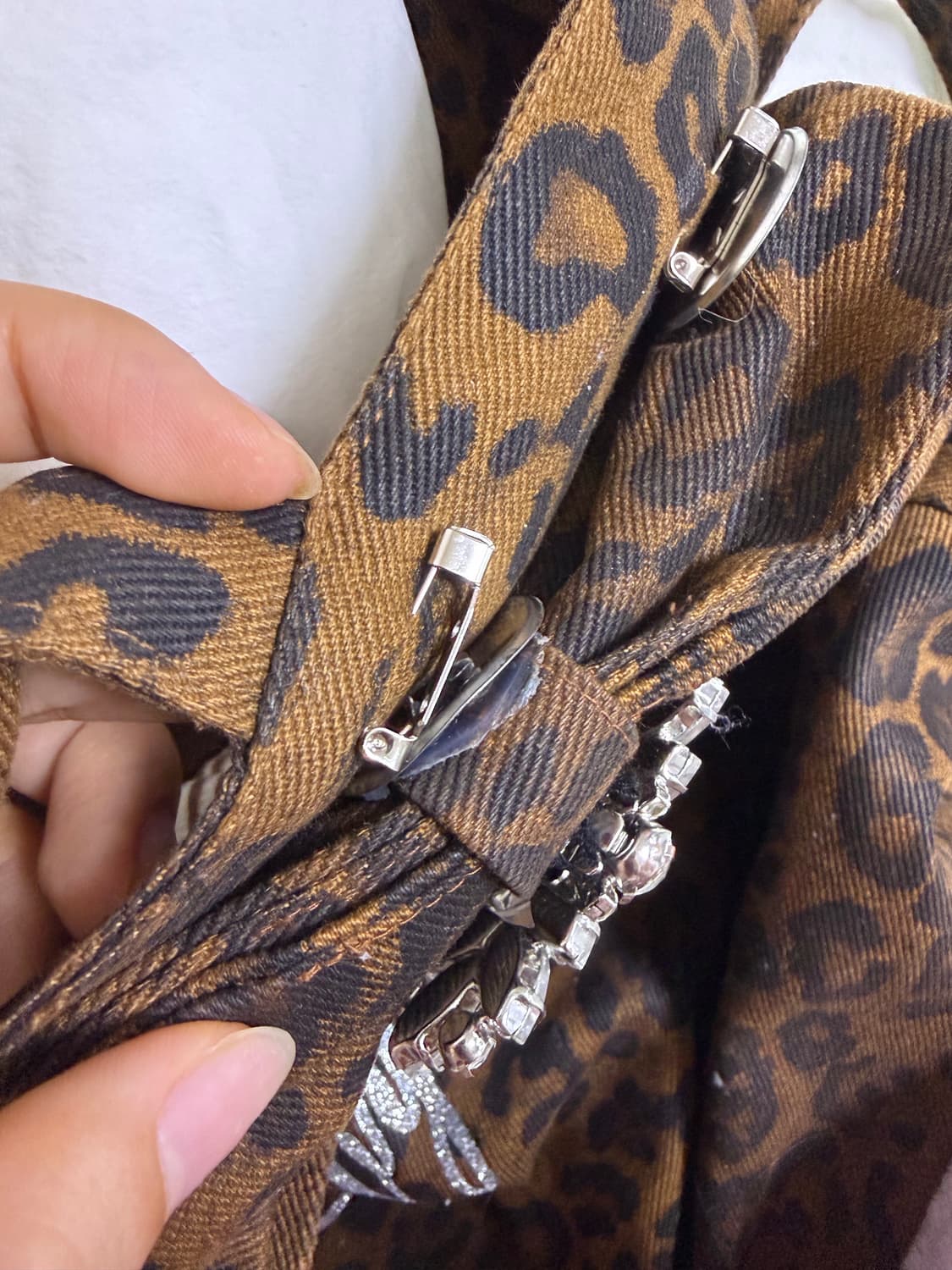 베이비메탈클럽 베메클 쥬얼 레오파드 리본 백 판매합니다 상품이미지5