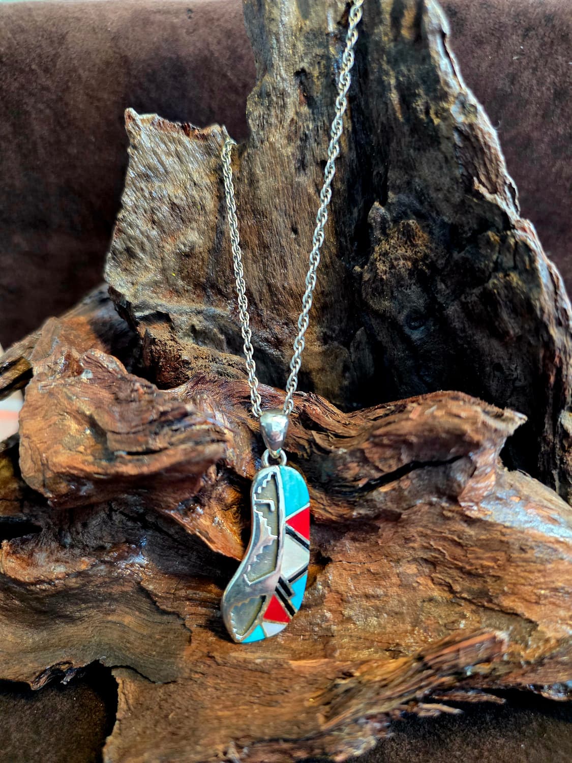 Silver925 Navajo Inlay stone nacklace 상품이미지2