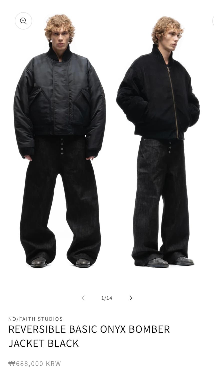 Nofaith Studios 봄버자켓 상품이미지3