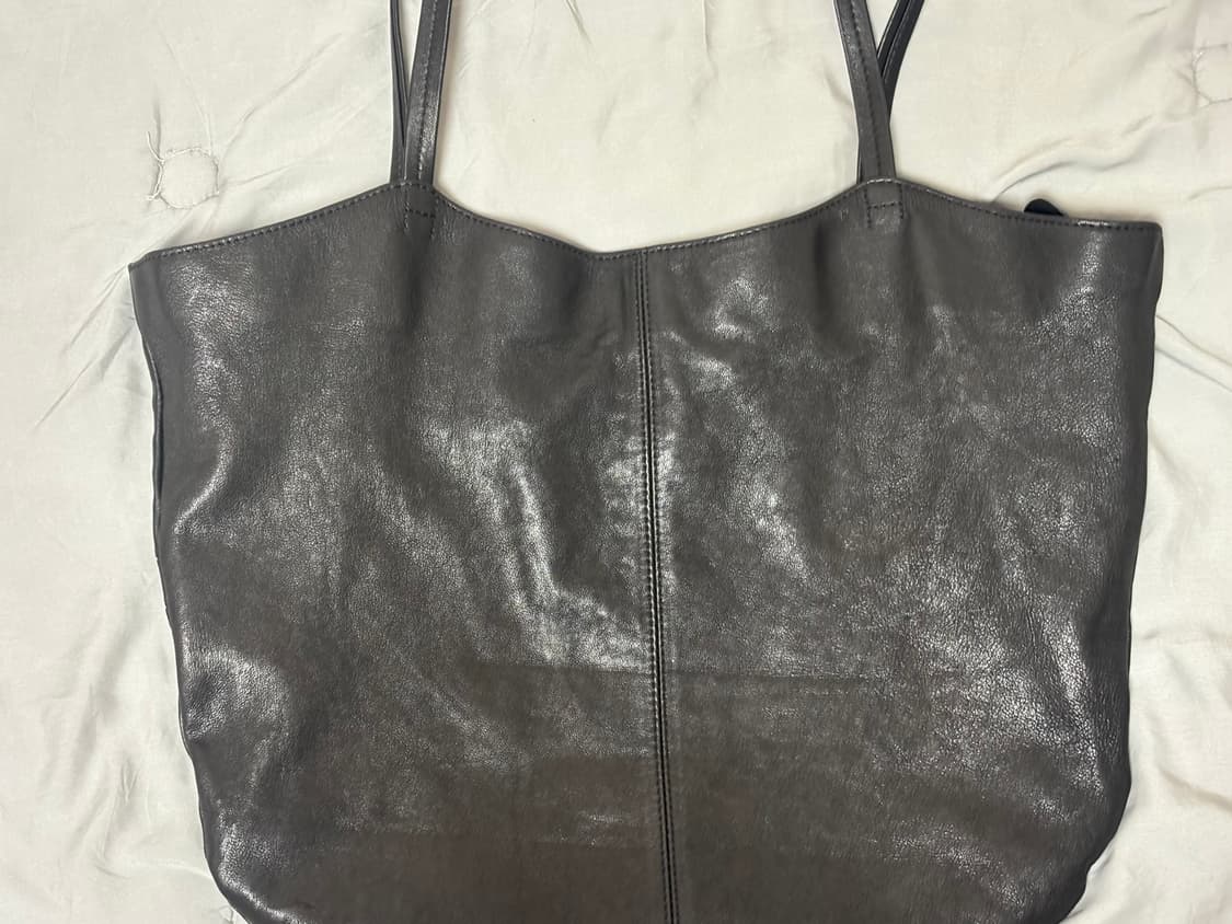 해칭룸 Web Tote Lamb Skin Black 웹 토트 램스킨백 상품이미지4