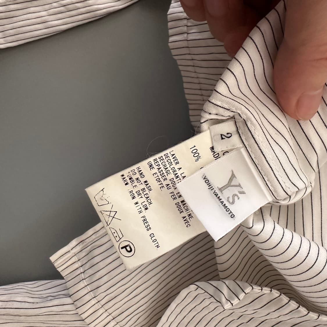 요지야마모토 Y's 집업 디테일 셔츠 상품이미지7