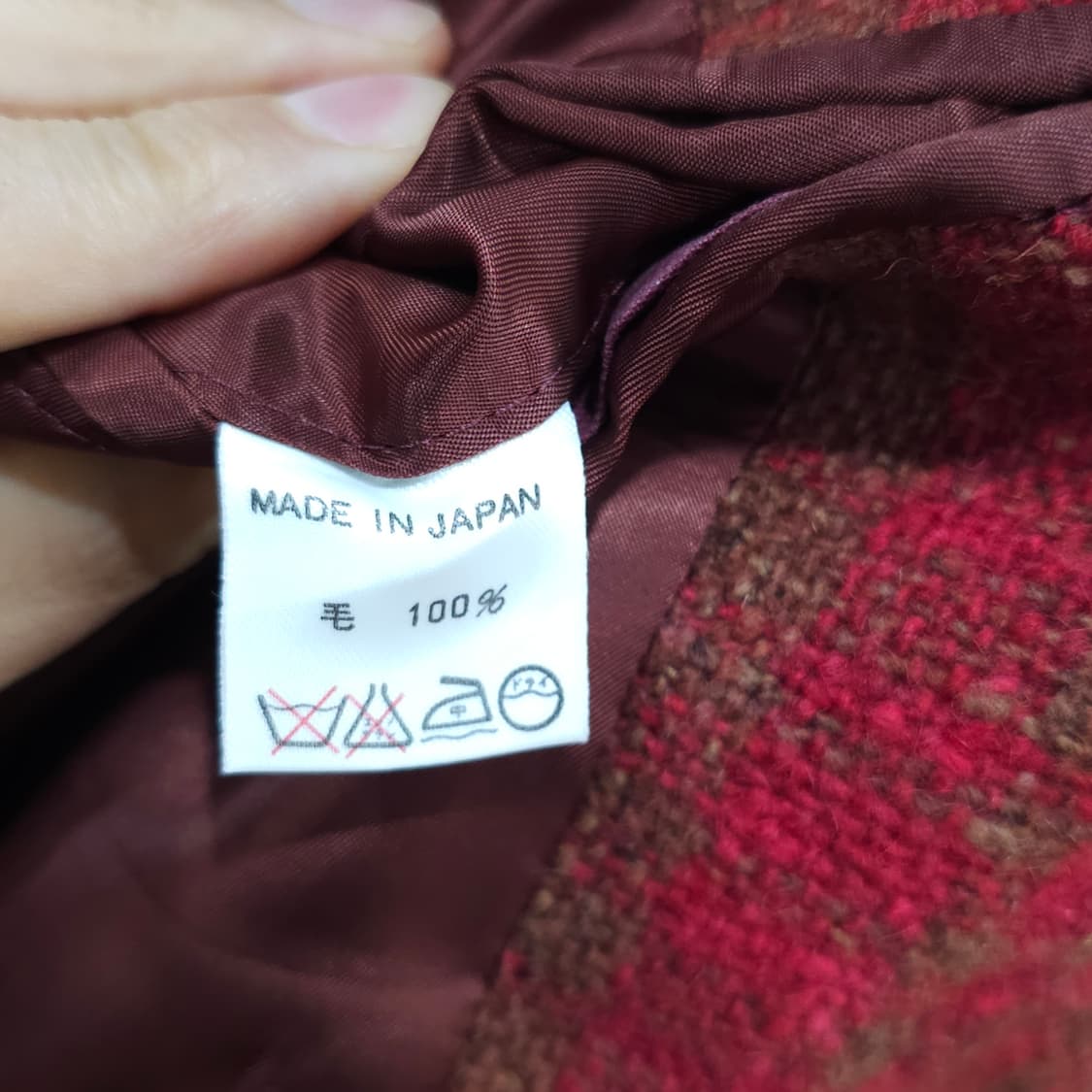 JAPAN 70-80s 더블 브레스티드 트위드울 자켓- 우먼프리 상품이미지9