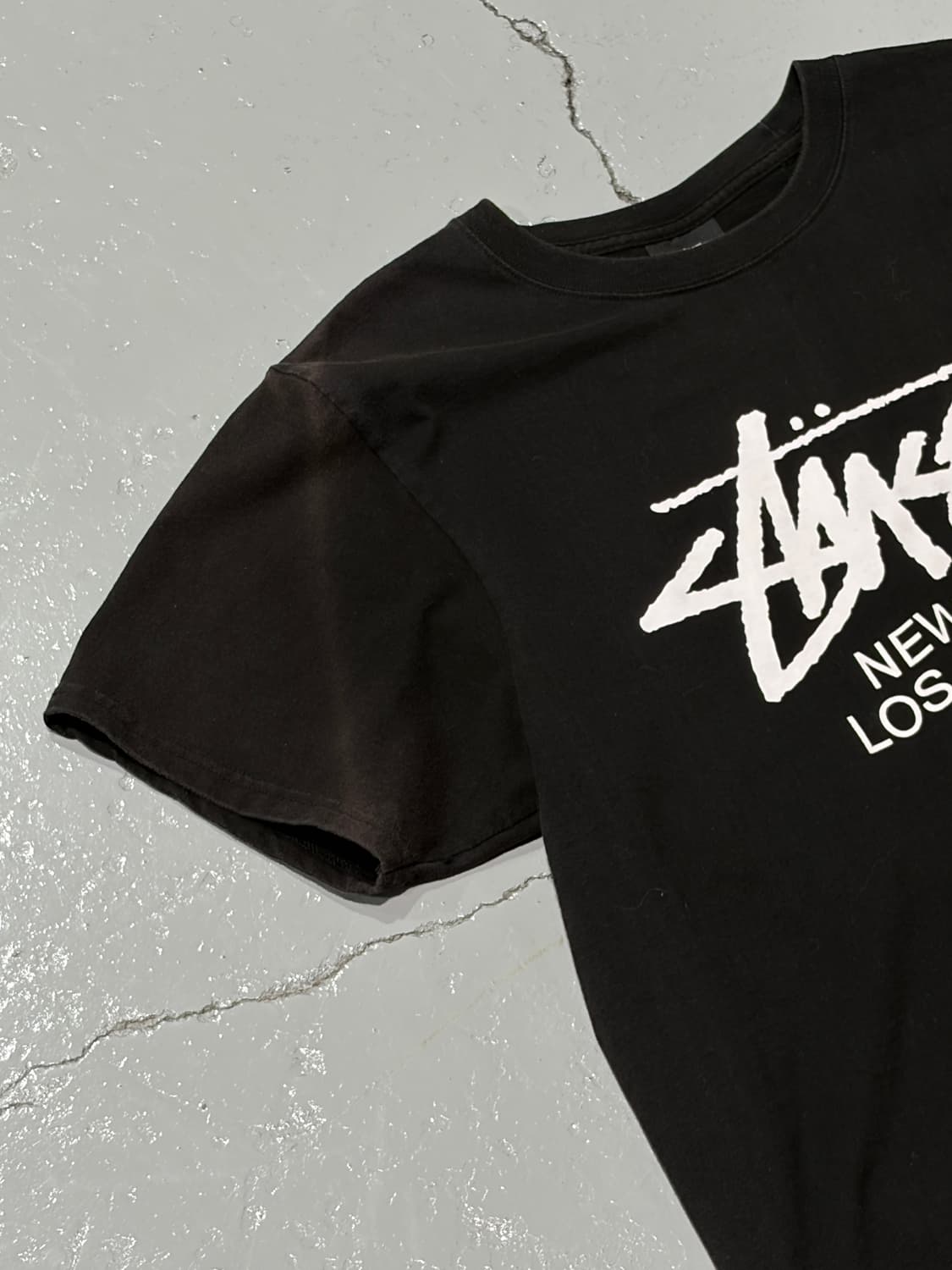 스투시(Stussy) 월드투어 블랙 티셔츠 상품이미지2