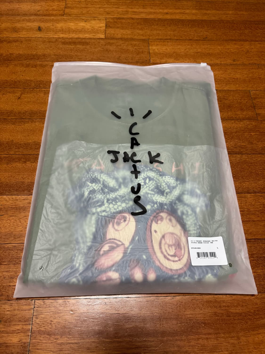 트래비스스캇 캑터스잭 X무라카미 타카시 멜티드 유토피아 조디악 티셔츠 L 상품이미지3