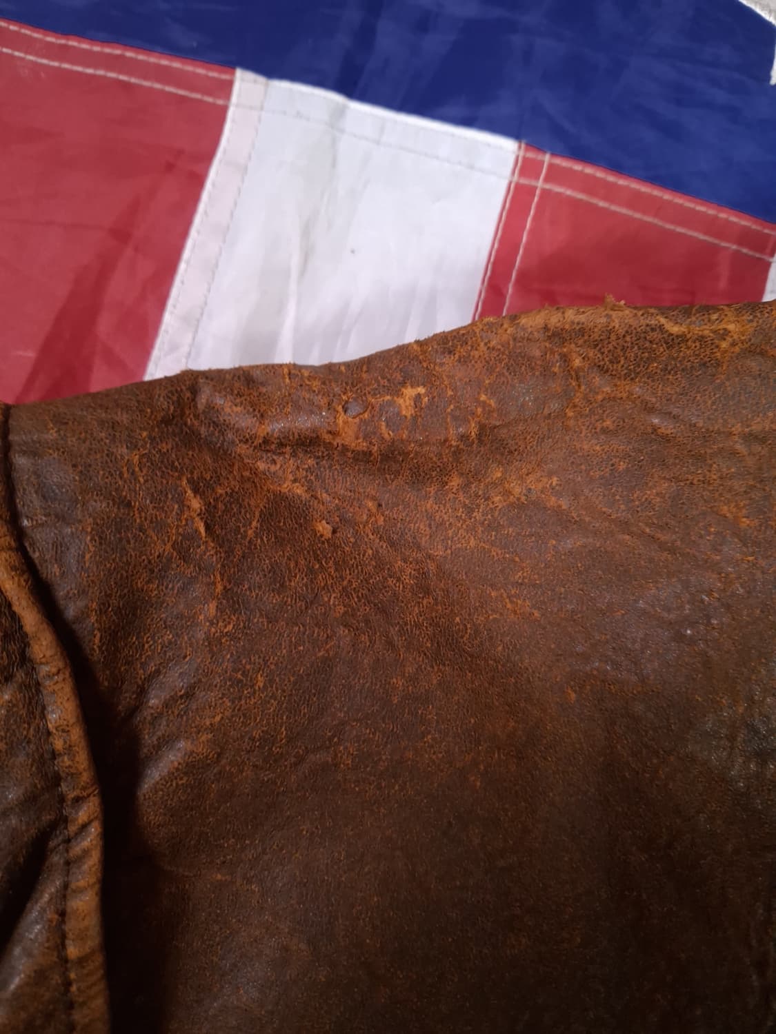 오리지날 80's ROBO 리얼레더 밀리터리 항공자켓 상품이미지9