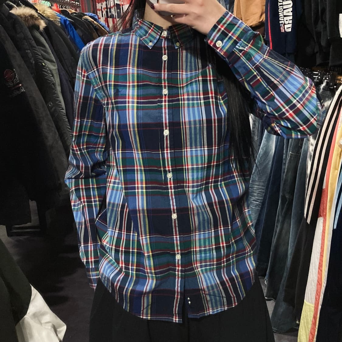 [IM] 폴로 랄프로렌 마드라스 체크 블루 셔츠 상품이미지2