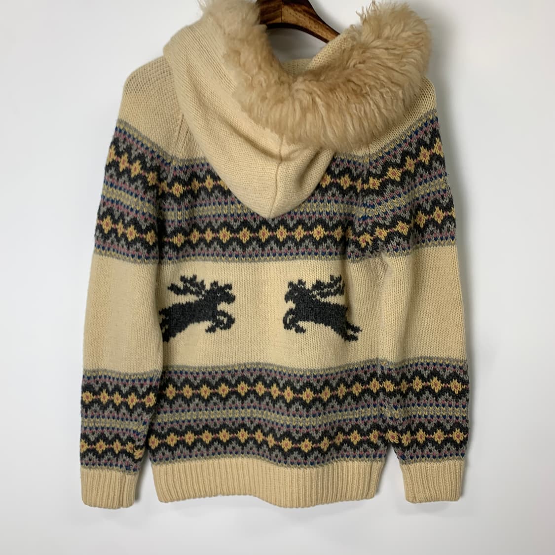 Vintage 맥그리거 울프죠 코위찬 니트집업 상품이미지3