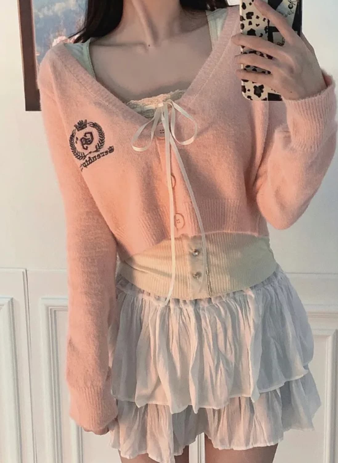 빈티지 히메갸루 가디건 달천깔 페어리 러블리 핀터깔 상품이미지4