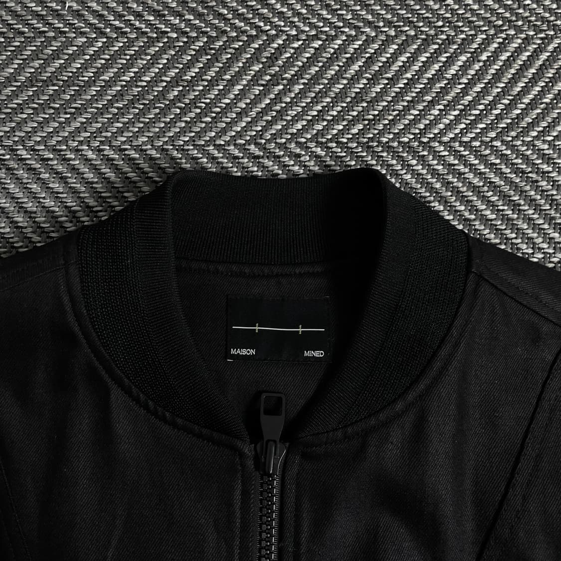 메종미네드 ma-1 플라이트 블루종 블랙o 2833 상품이미지4