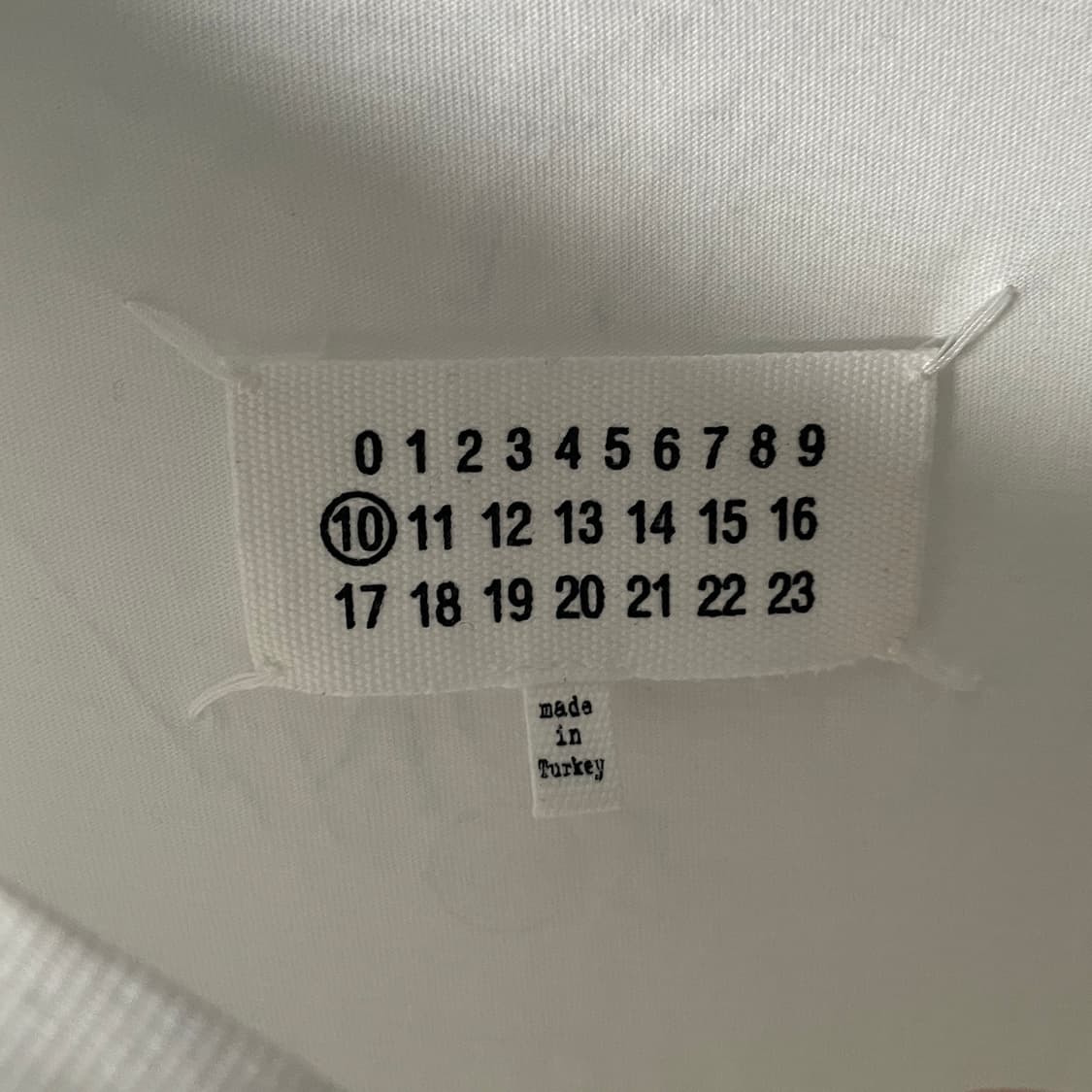 18ss 마르지엘라 스퀘어 화이트 반팔티 (on.809)   상품이미지7