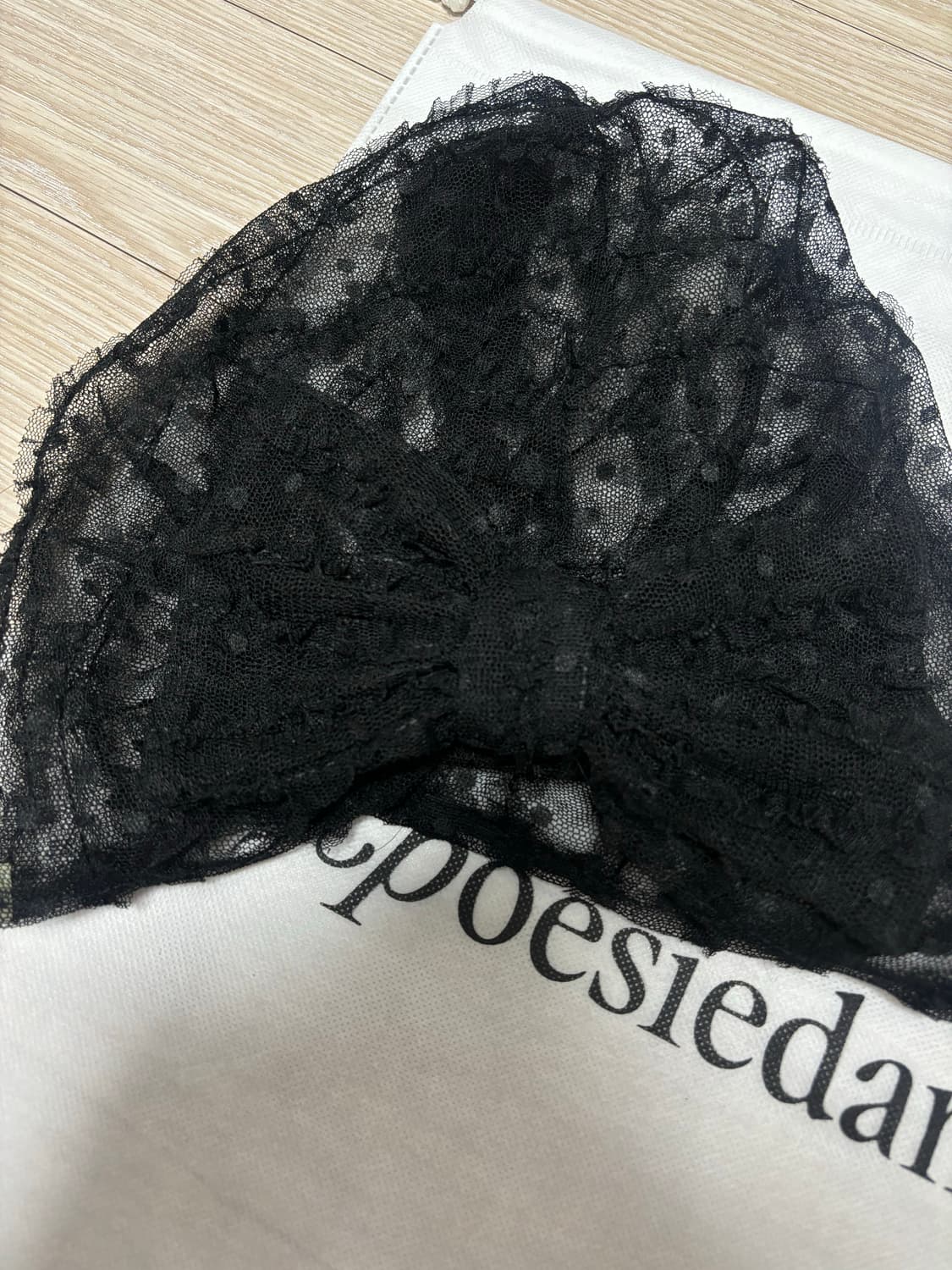 FLORAL LACE TURBAN IN BLACK 상품이미지7