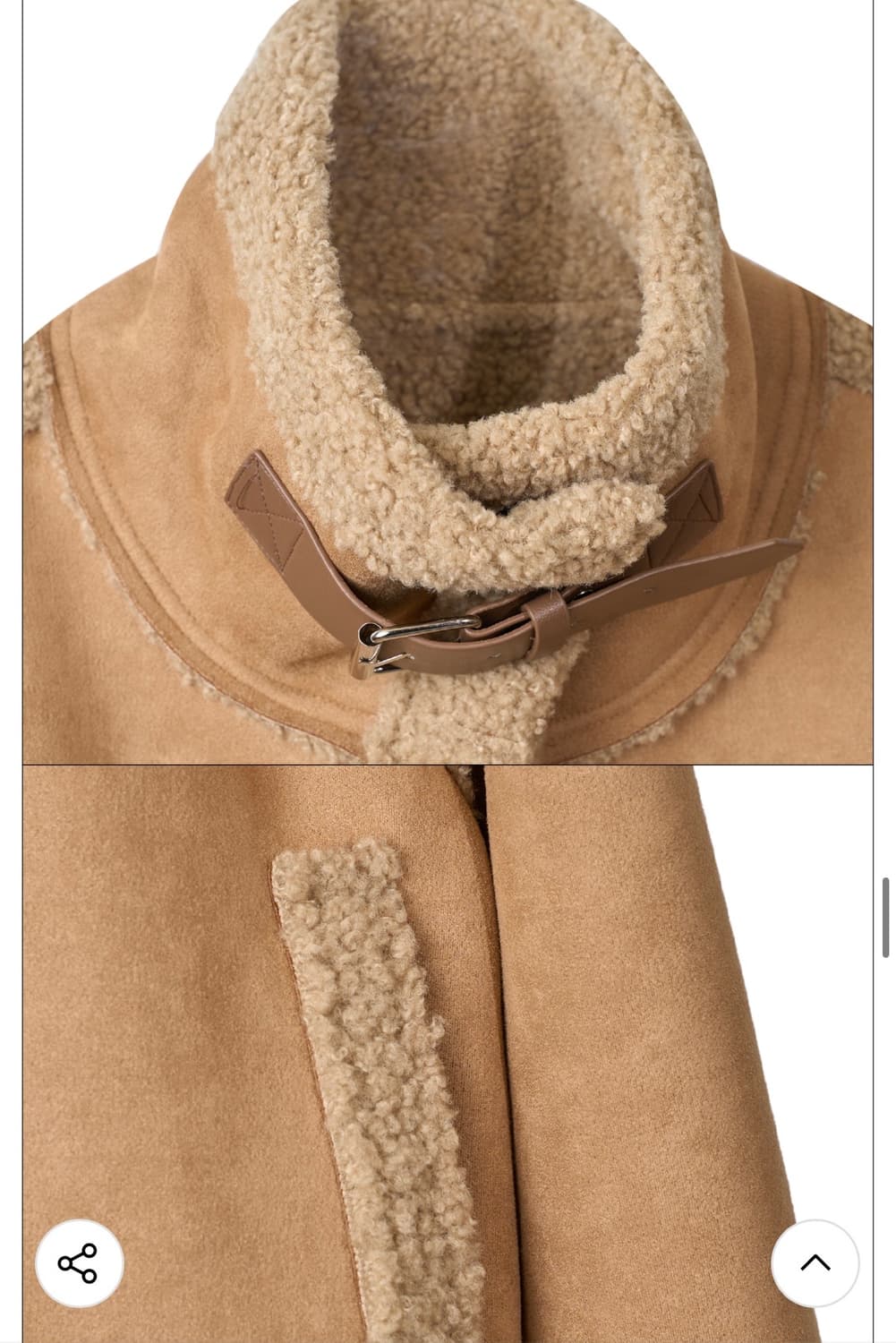 엘리오티 스웨이드 크롭 무스탕 상품이미지7