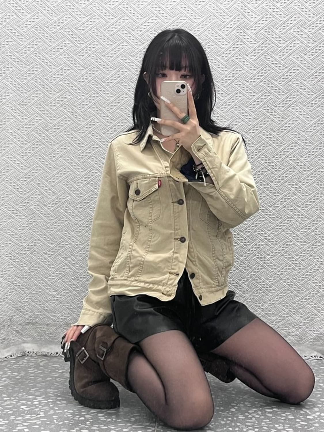 리바이스 컨트리 레트로 빈티지 오트밀 데님자켓 M C10834 상품이미지1