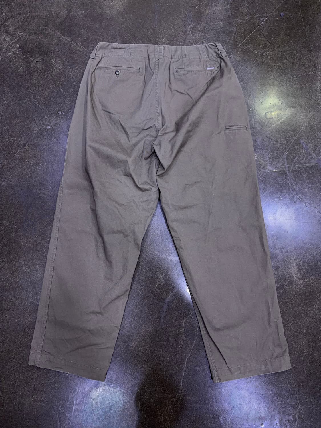 에스피오나지 와이드 오피서 팬츠 올리브 M 상품이미지6