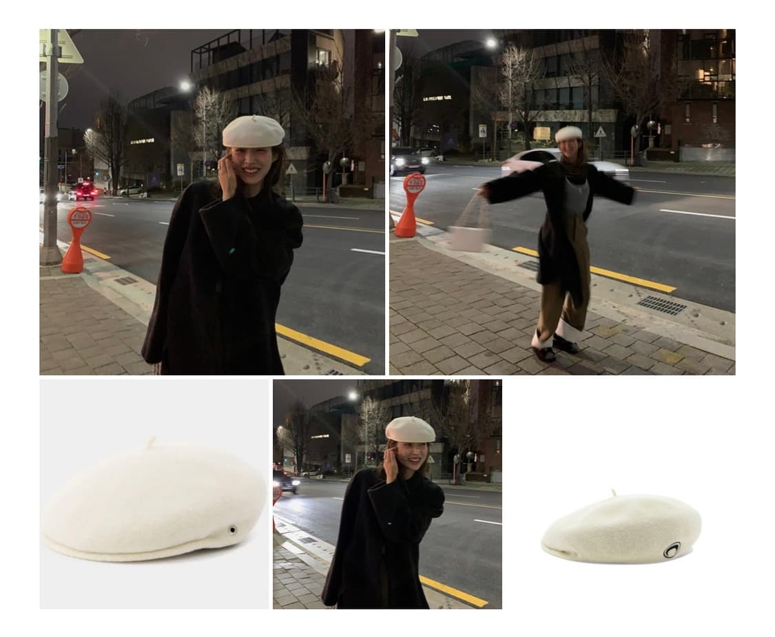 새상품) MARINE SERRE 마린세르 문로고 베레모 상품이미지3