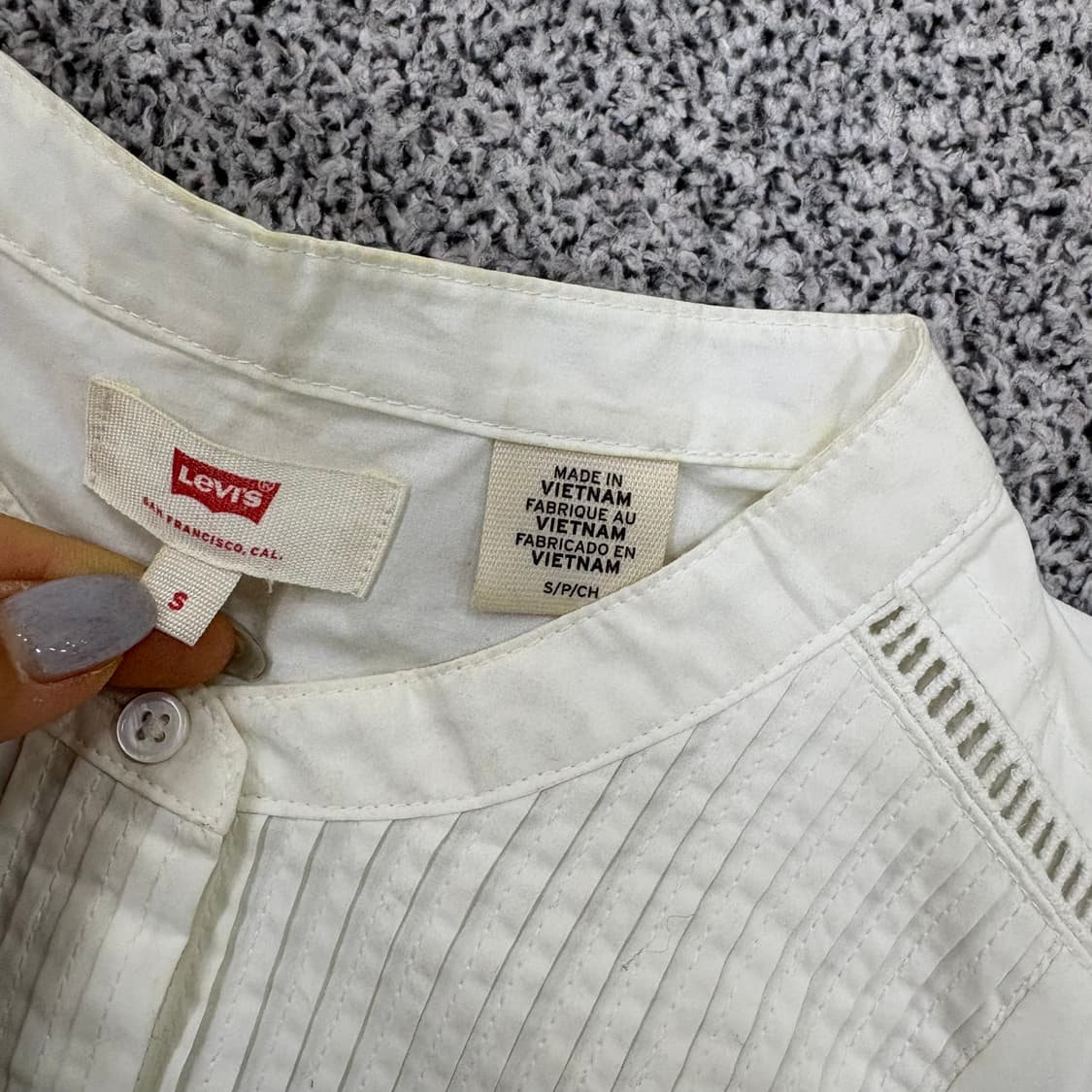 S 리바이스 헨리넥 셔츠 블라우스 0317J 상품이미지2