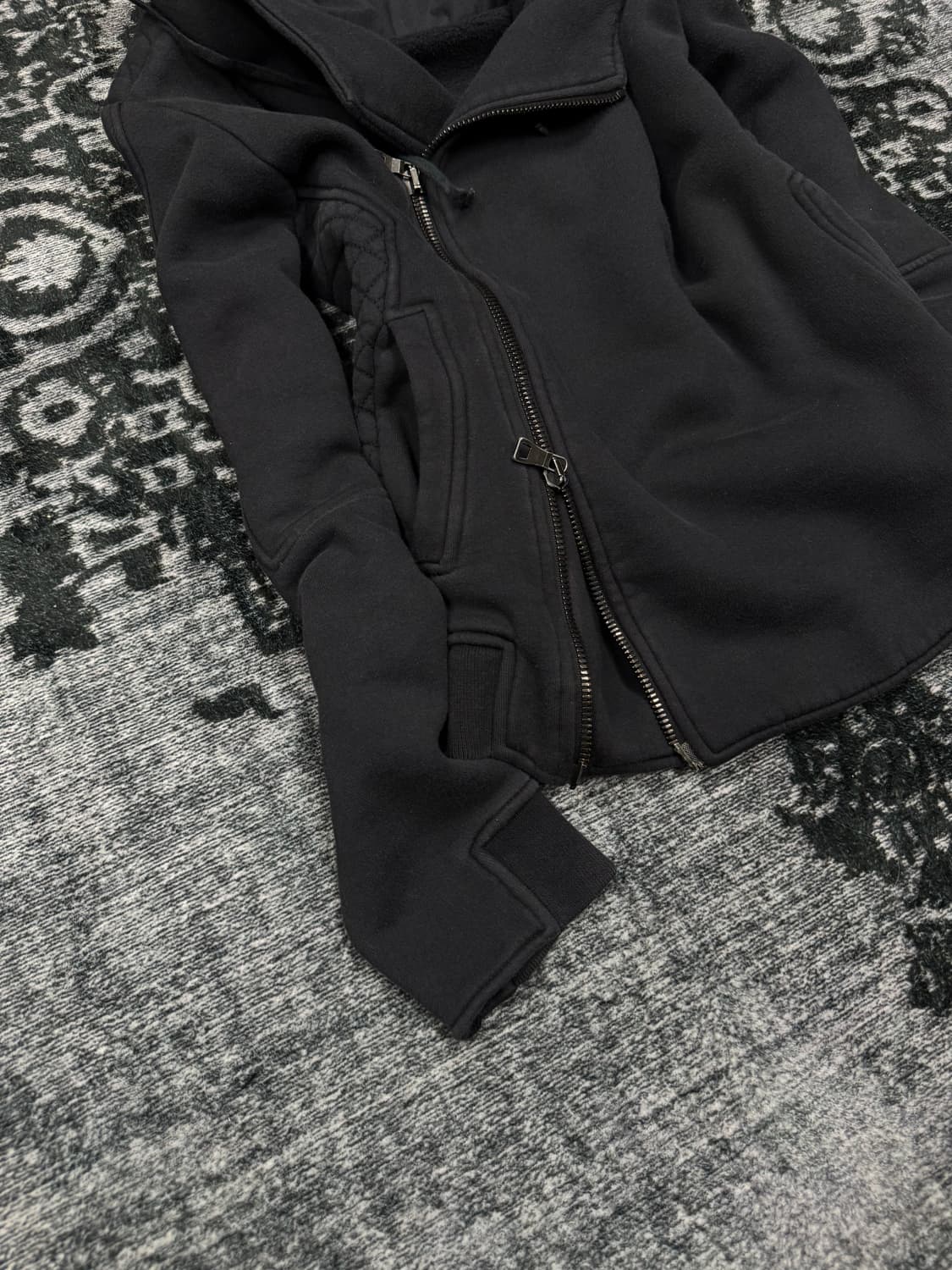 Balmain asymmetric biker hood zip up 상품이미지4