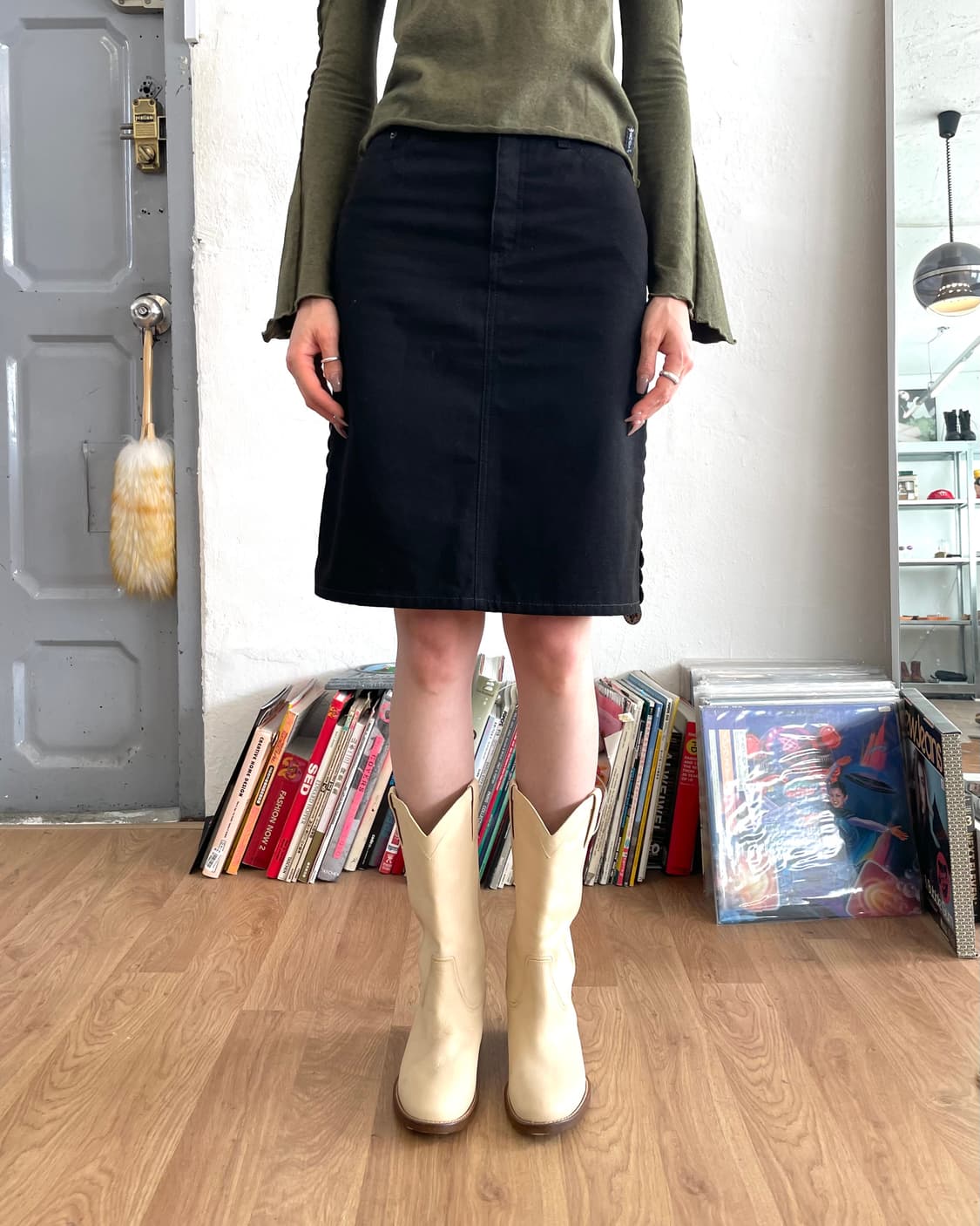 02FW 모스키노 진스 스커트 상품이미지3