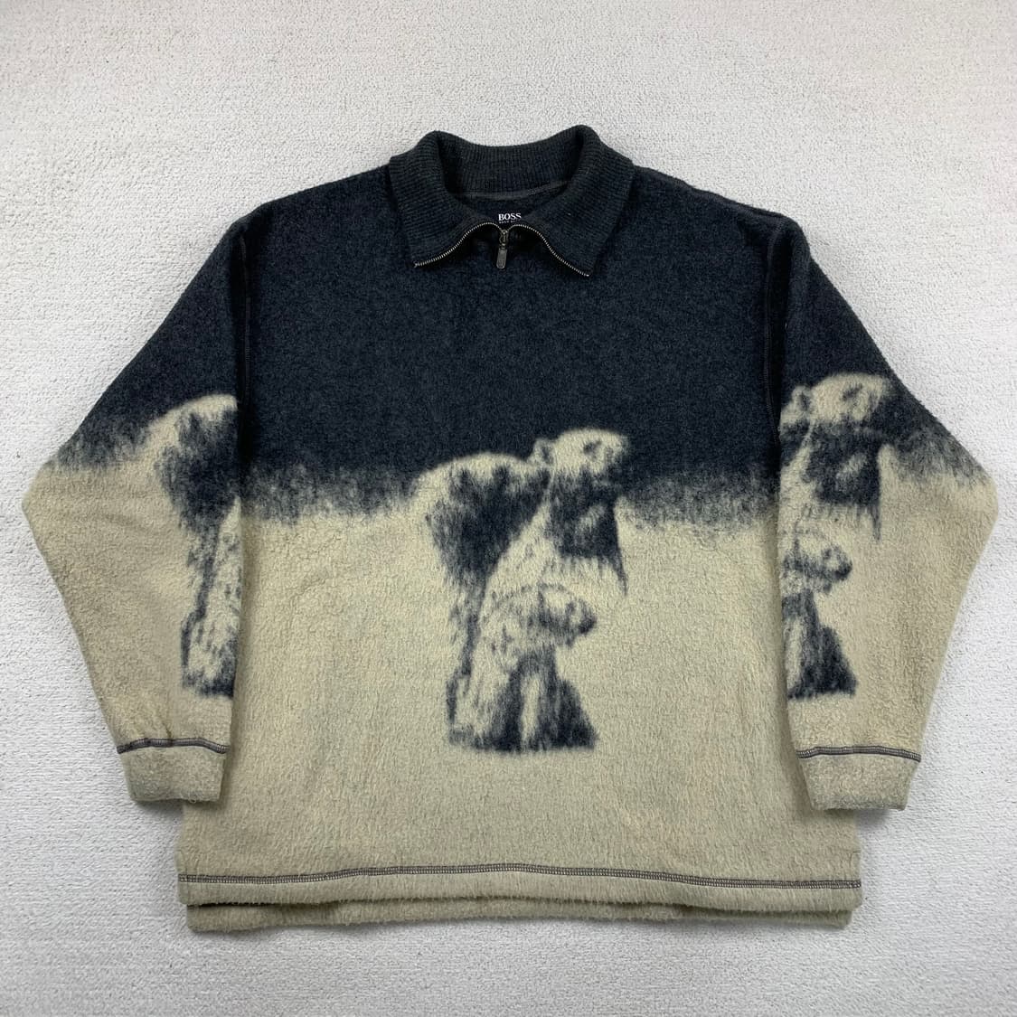 휴고 보스 이태리제 폴라 베어 쿼터집업 울리에스터 니트 상품이미지1