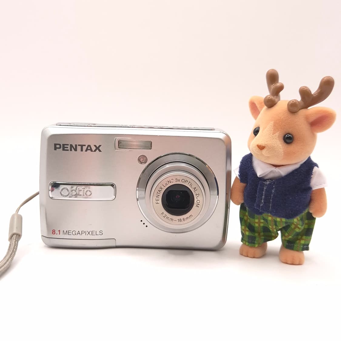 펜탁스 옵티오 E40 실버 ✨｜가볍게 들고 다니는 건전지 디카 감성 💕 상품이미지1